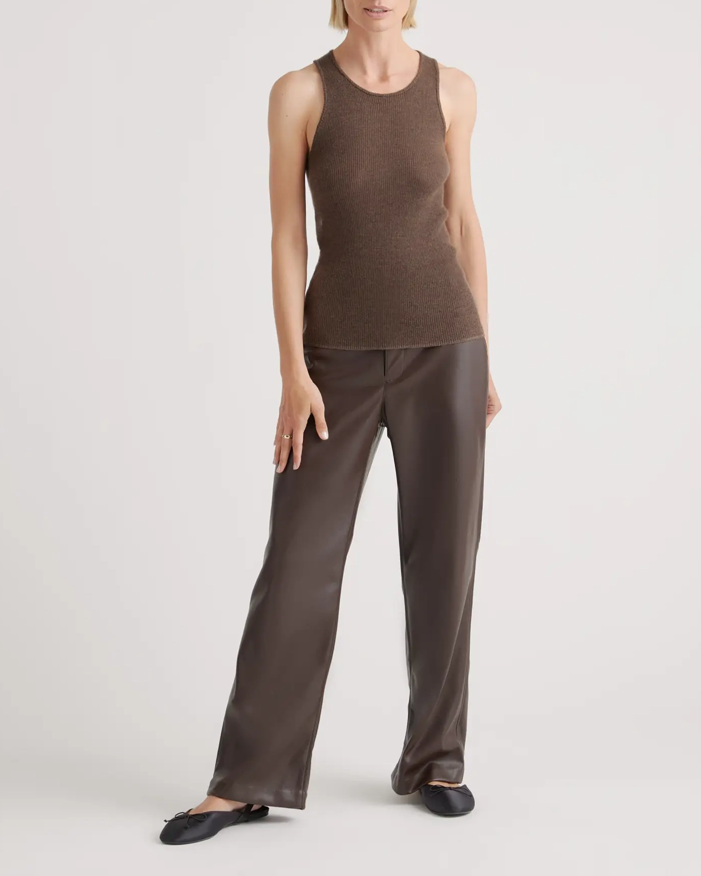 Featherweight Cashmere Ribbed Tank