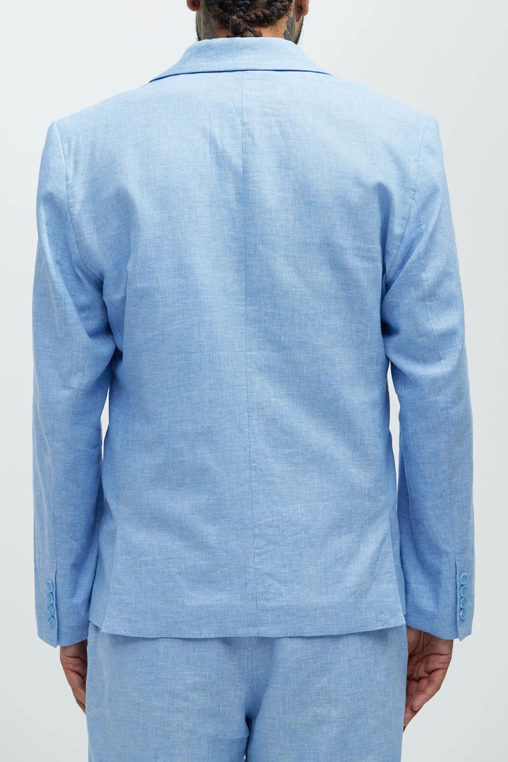 Bahamas Linen Suit Jacket - Blue