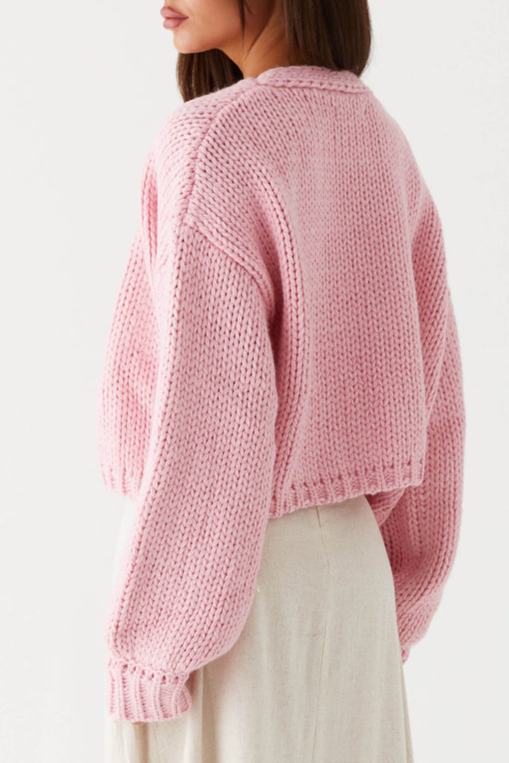 Jasleen Knit Cardigan - Pink