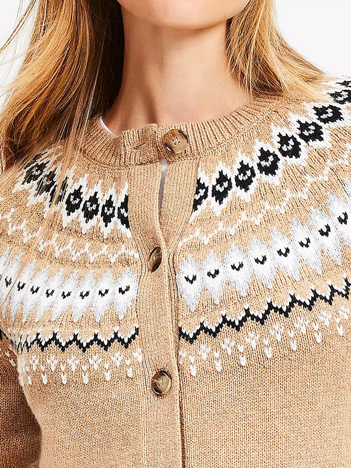 Round Fair Isle Cardigan