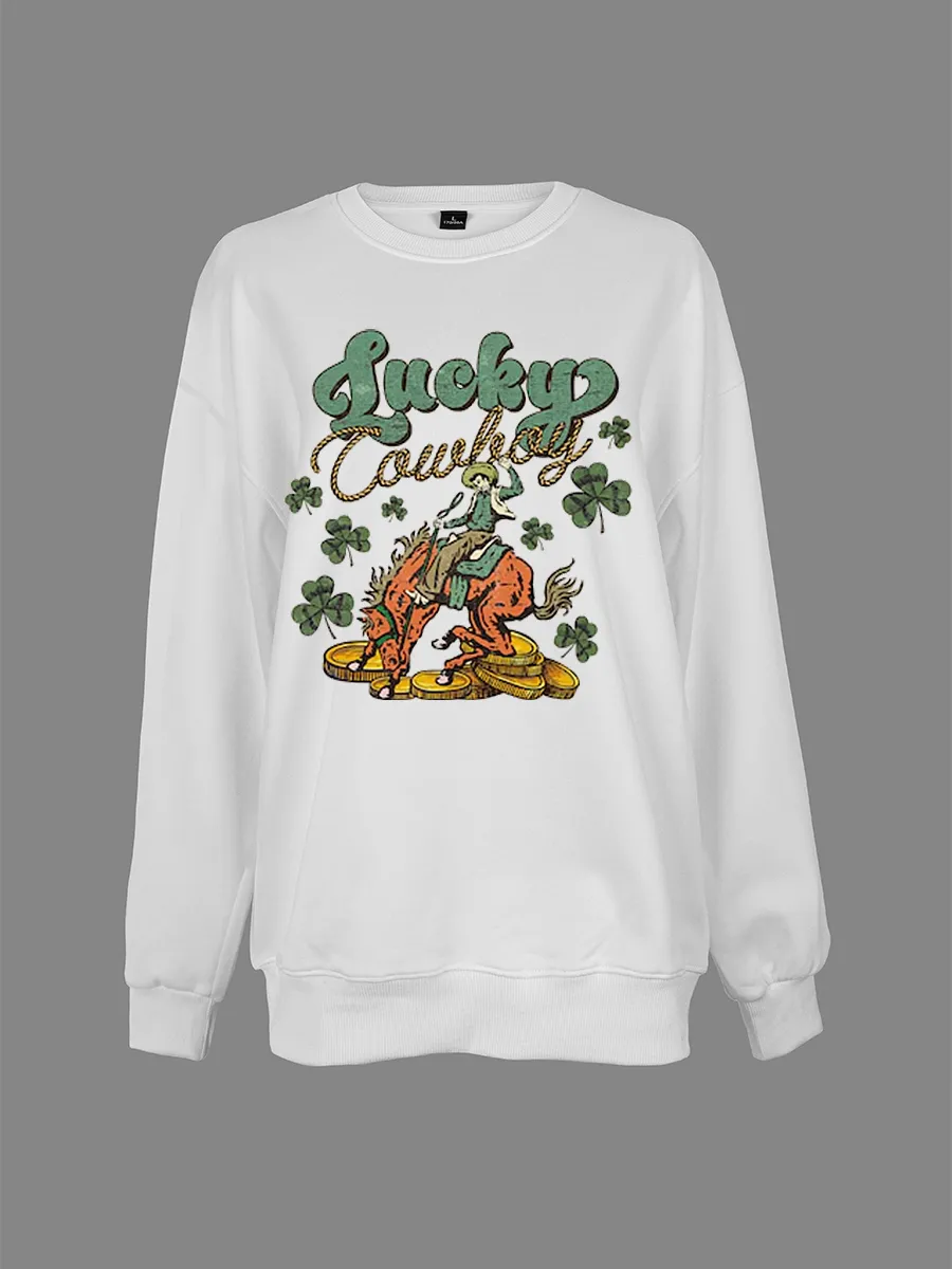 St. Patrick's Day Lucky Cowboy Sweatshirt