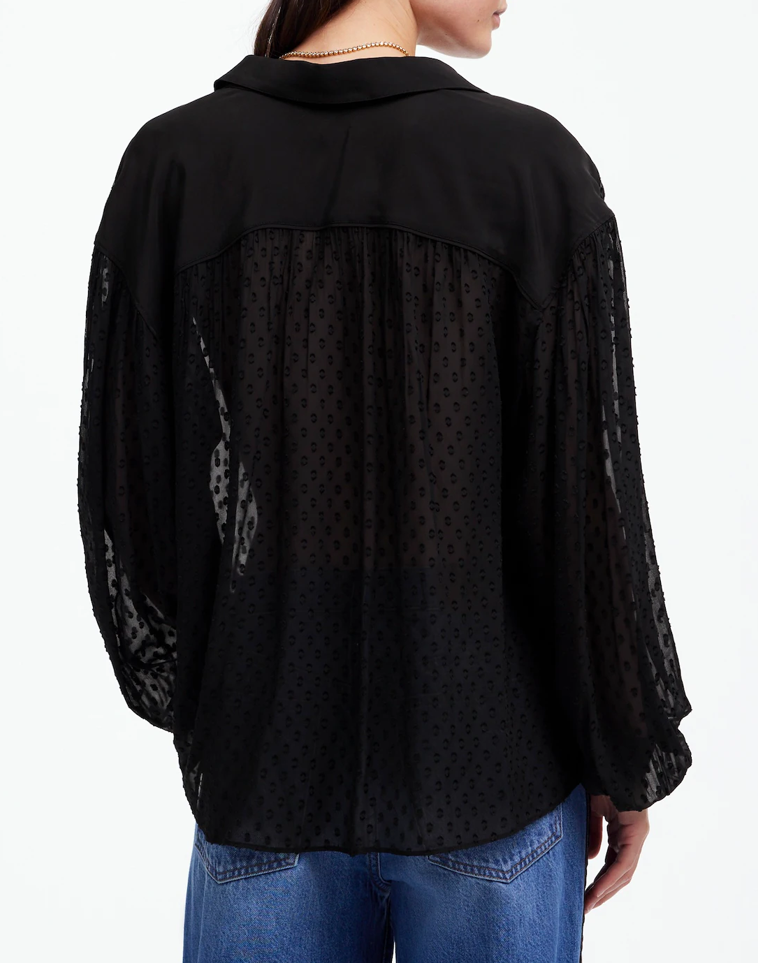 Long-Sleeve Popover Top