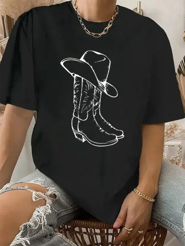 Country Vintage Cowboy Boots T-shirt