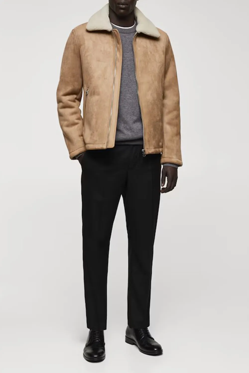 Shearling-lined jacket