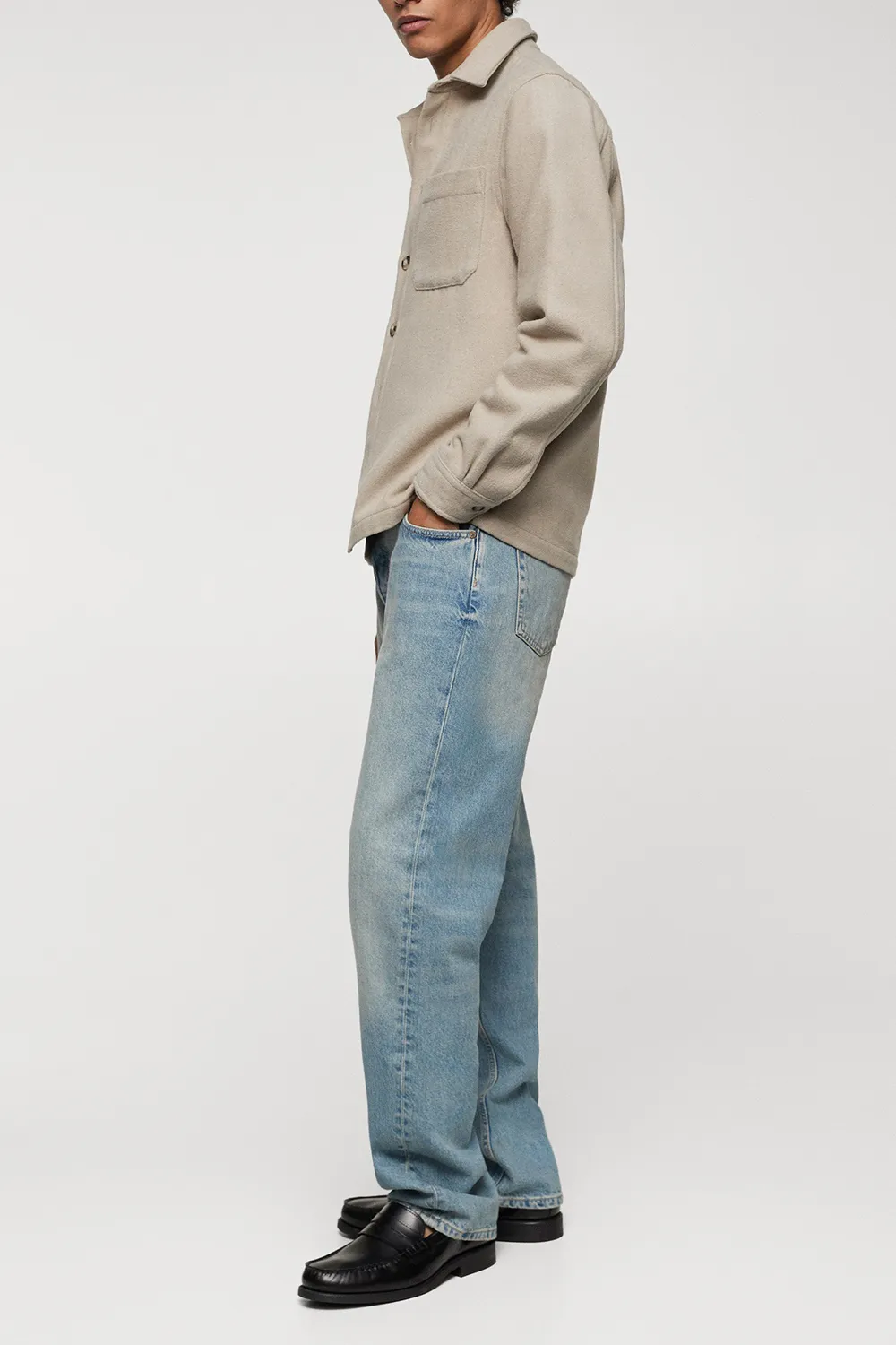 Regular-fit overshirt with pocket