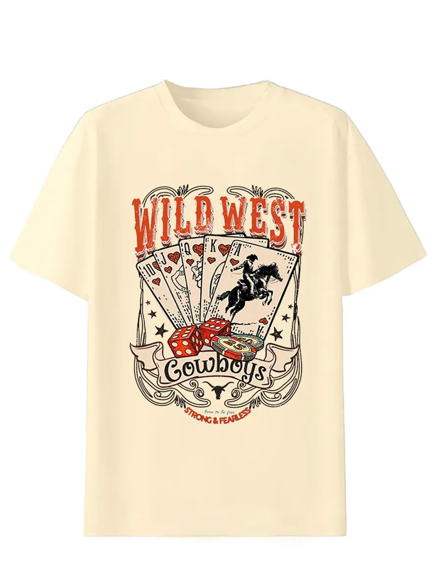 Retro Cowboy Poker T-shirt