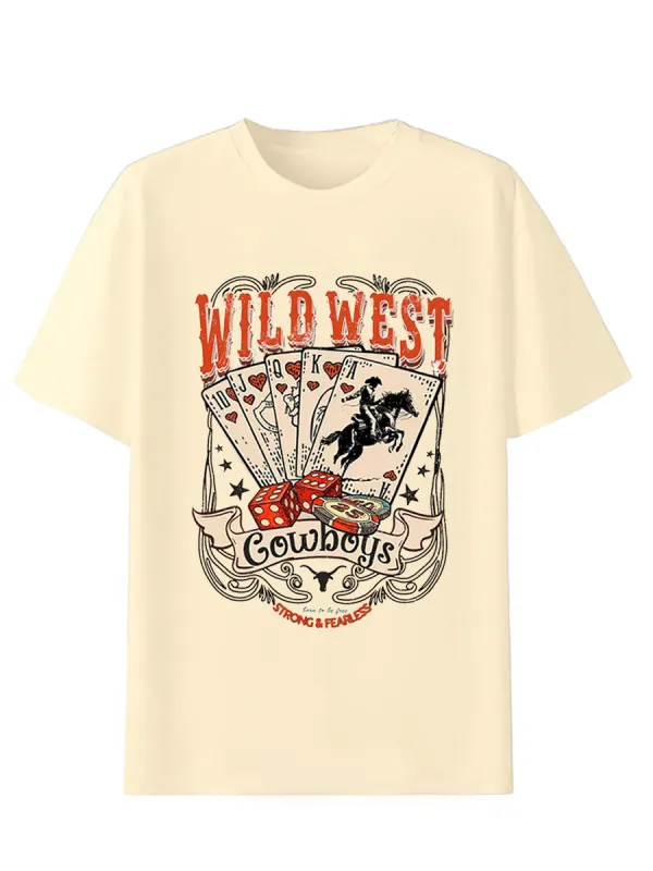 Retro Cowboy Poker T-shirt