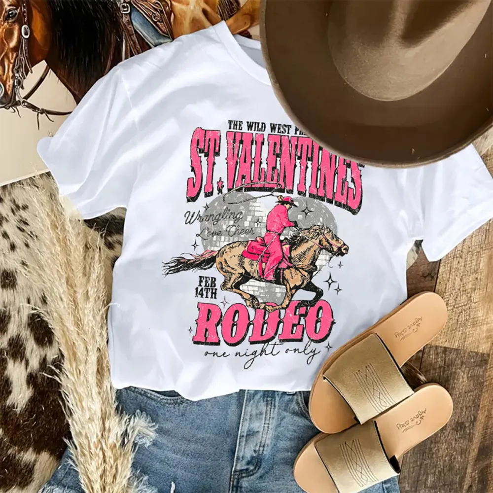 Valentine's Day Wild West Cowboy T-shirt