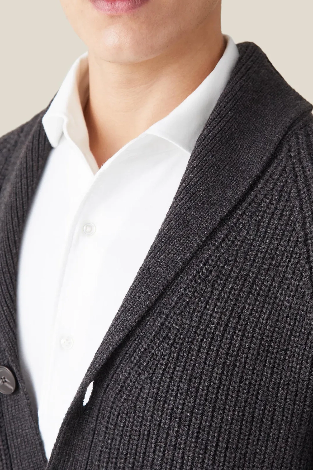 Comfortable Relaxed Fit Shawl Cardigan