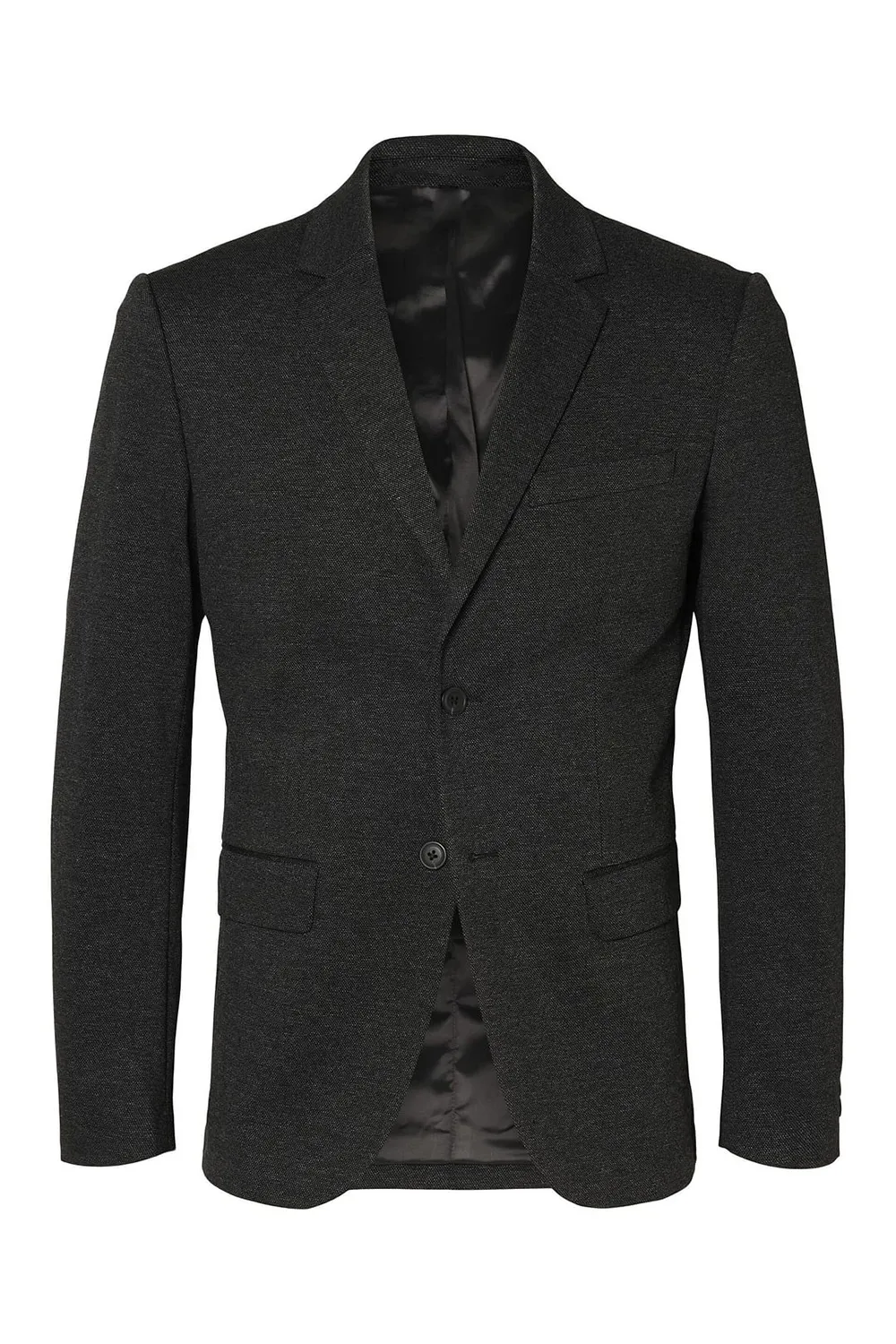 Dark Green Woven Slim Suit-Set Blazer