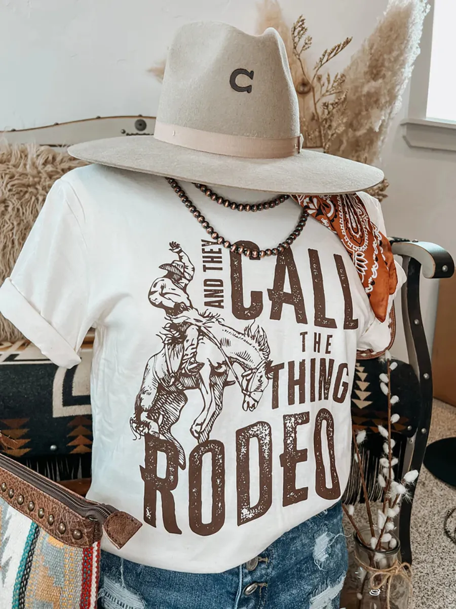 Long live Western Cowboy Printed T-shirt