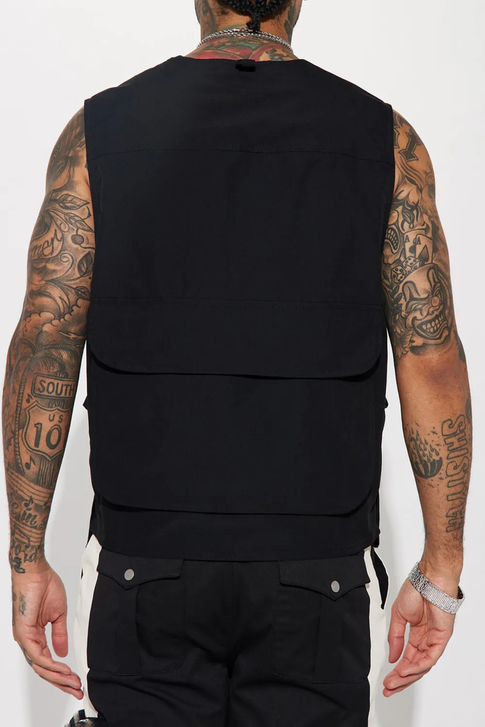 Hard To Miss Ripstop Tactical Cargo Vest - Black