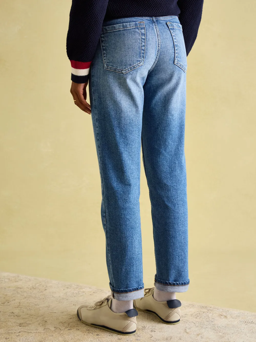 Mid Blue Straight Fit Jeans