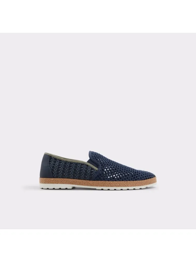 Navy Soft Comfortable Woven Textile Shoes