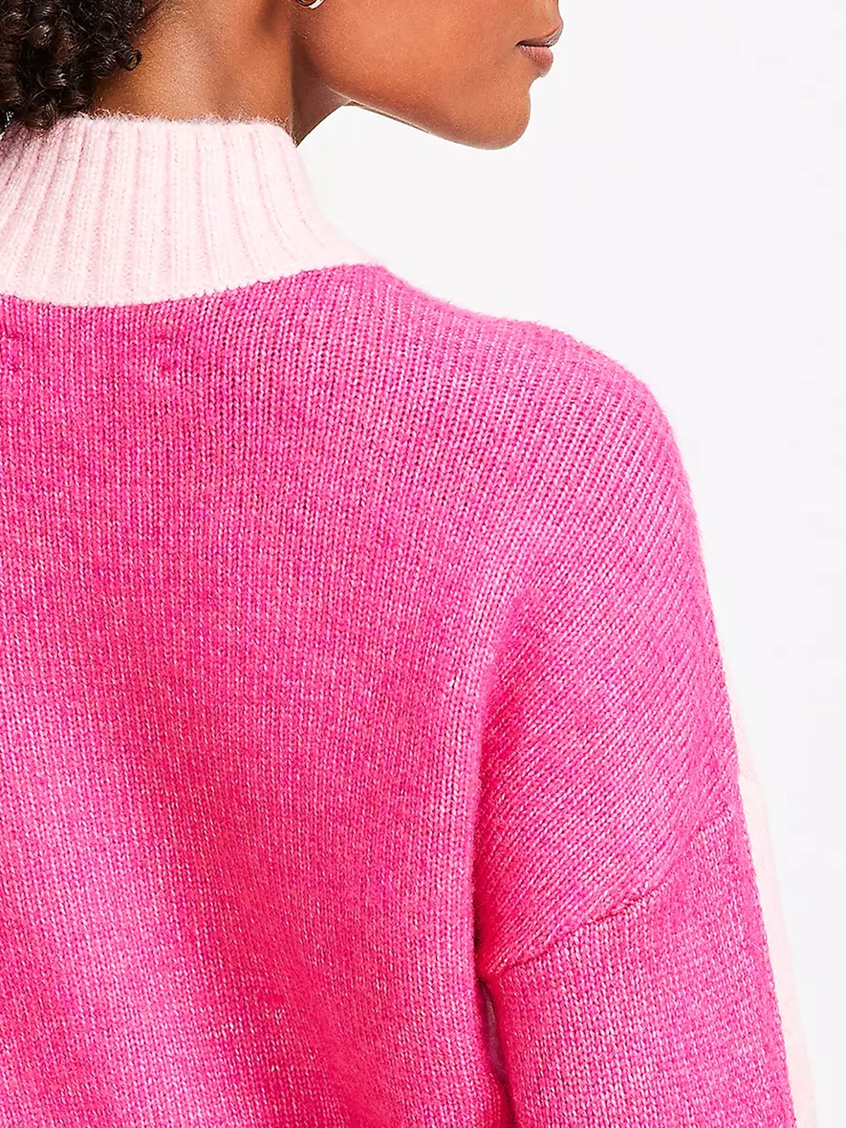 Colorblock Modern Turtleneck Sweater