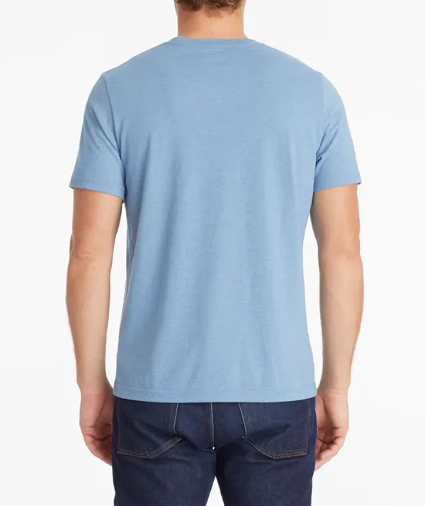 Men's Blue Crew Neck Tees