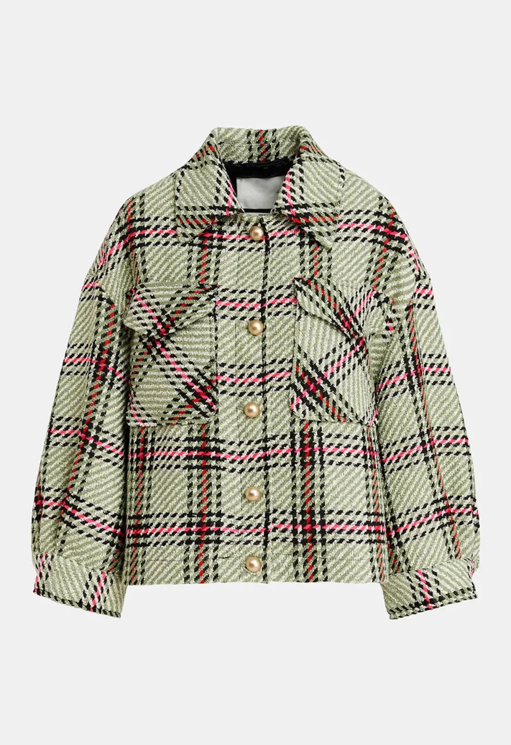 Plaid Stylish Loose Jacket