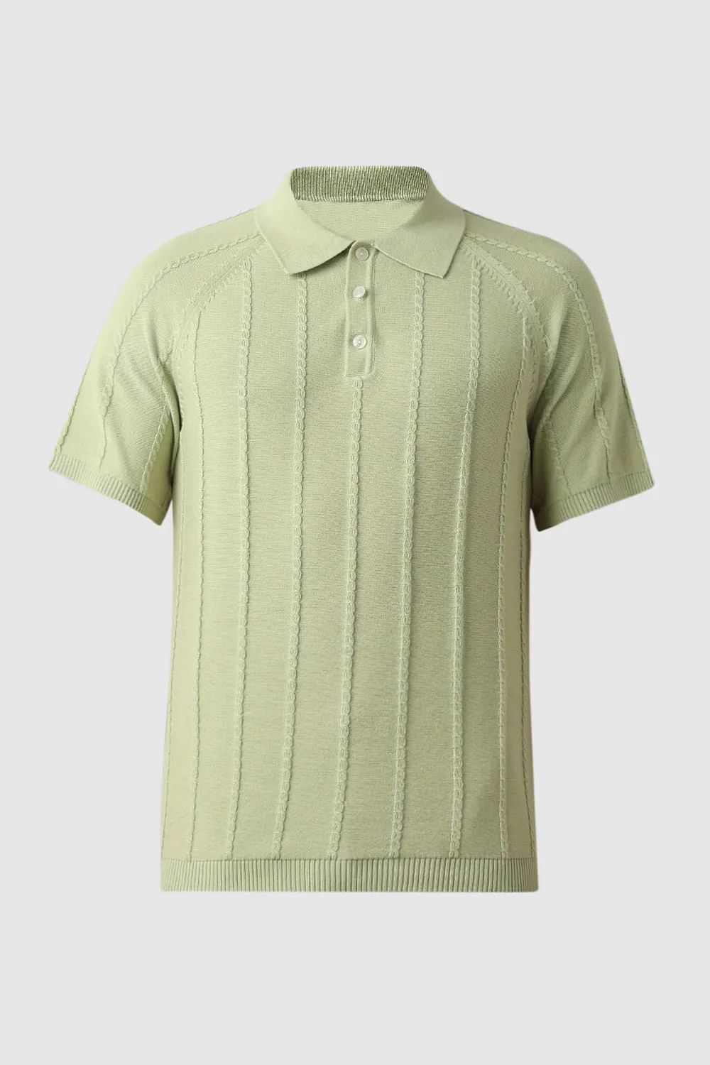 Green Organic Cotton Polo T-shirt