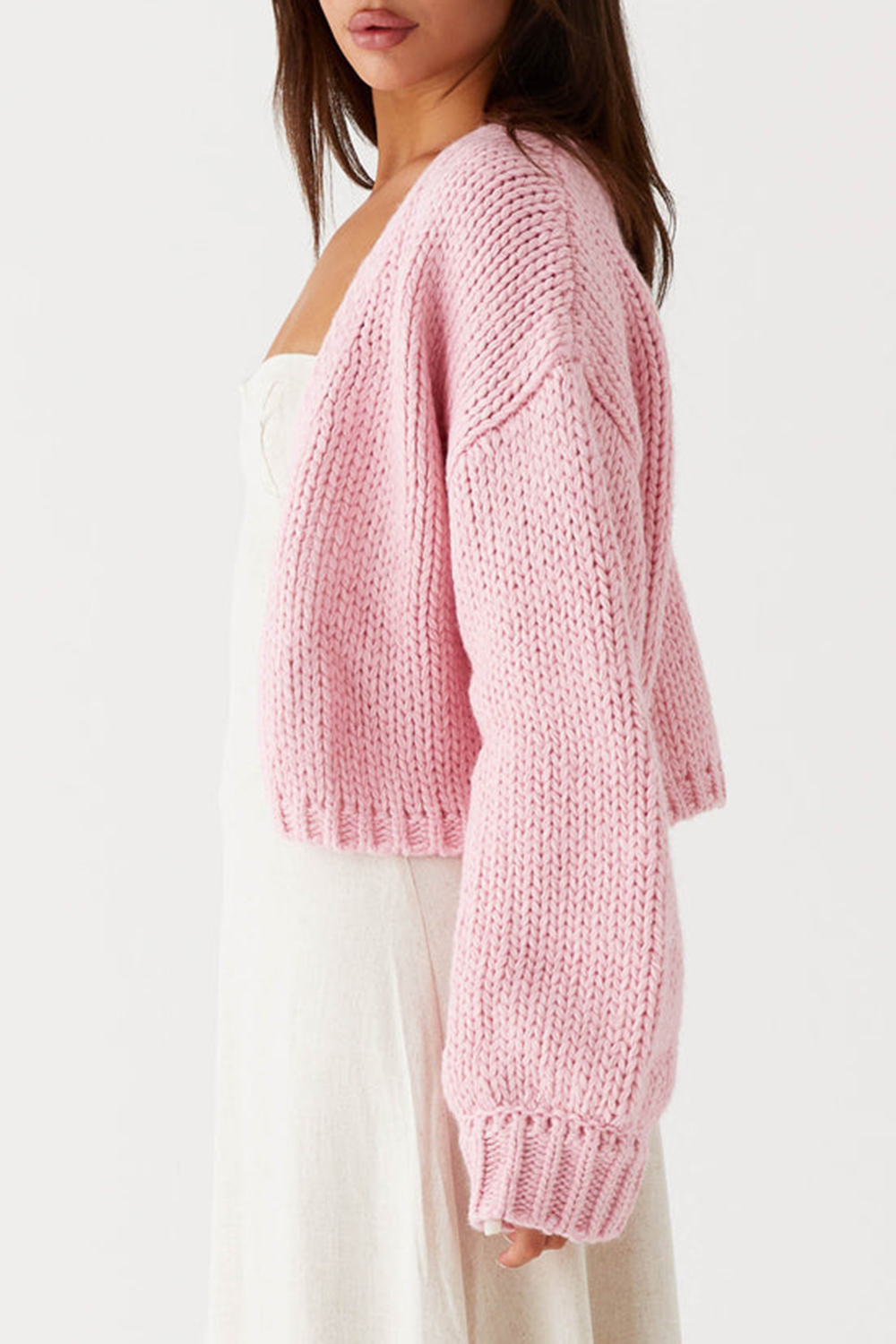 Jasleen Knit Cardigan - Pink