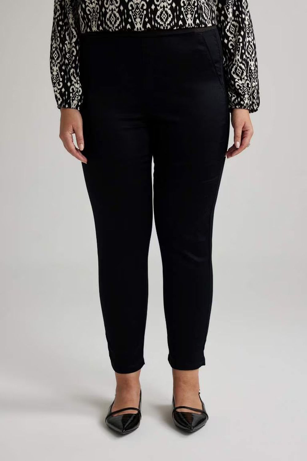 Valentina Sigaret Normal Waist Satin Trousers