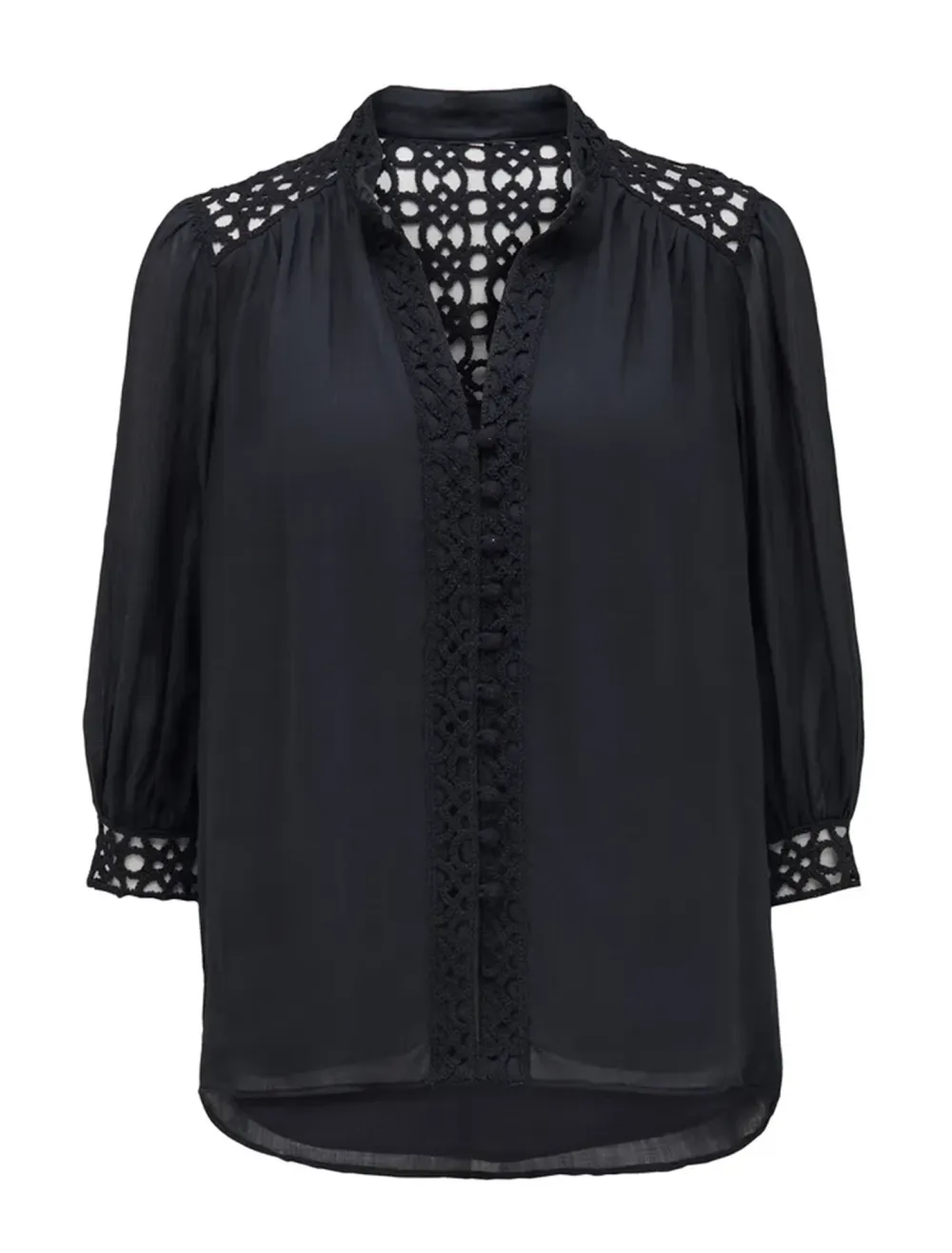 Florence Crochet Trim Blouse