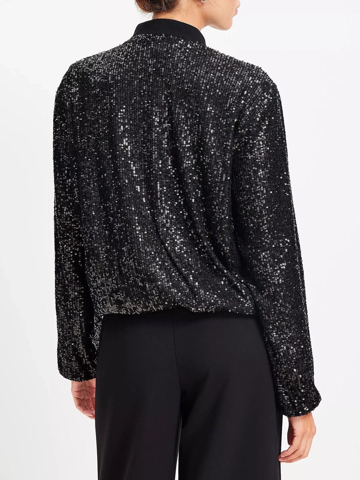 Sequin Bomber Jacket