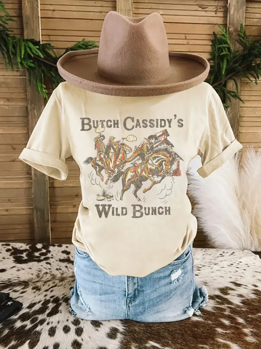 Vintage Butch Cassidy Wild Bunch Cowboy T-shirt