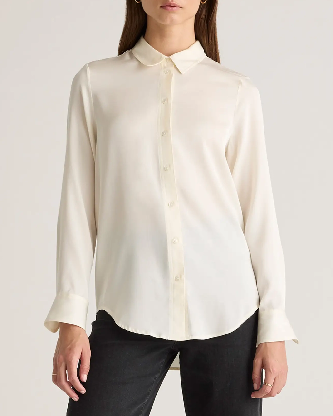 Button Front Regular Blouse