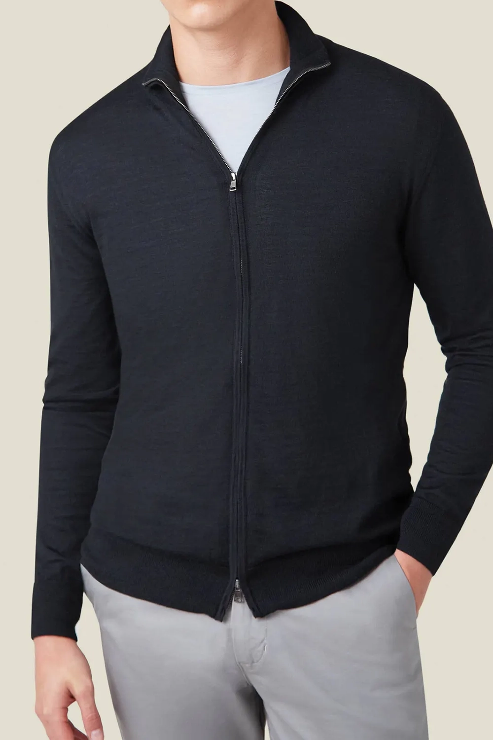 Full Double-Ended Zip Cardigan