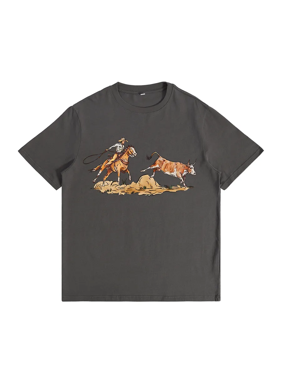 (3-Pack) Wilderness Cowboy Knight Athletic Graphic T-shirt