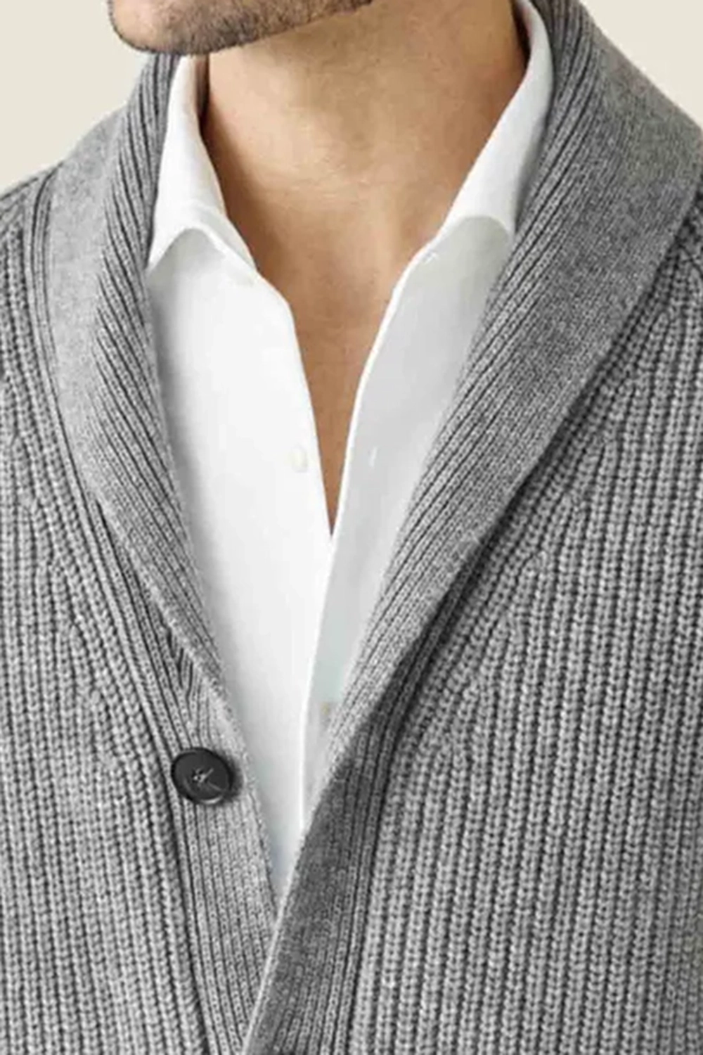 Comfortable Relaxed Fit Shawl Cardigan