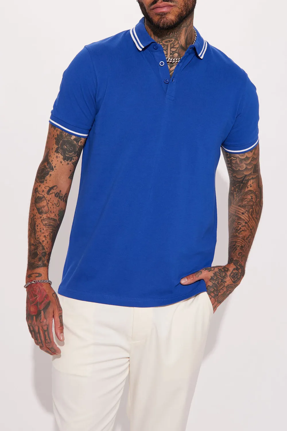 Wilson Short Sleeve Polo - Royal Blue