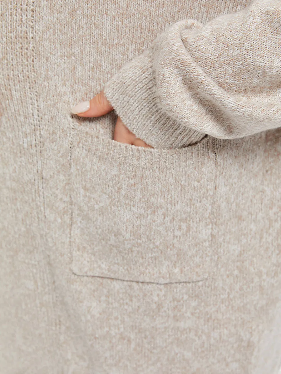 Shawl Collar Dual Pocket Cardigan