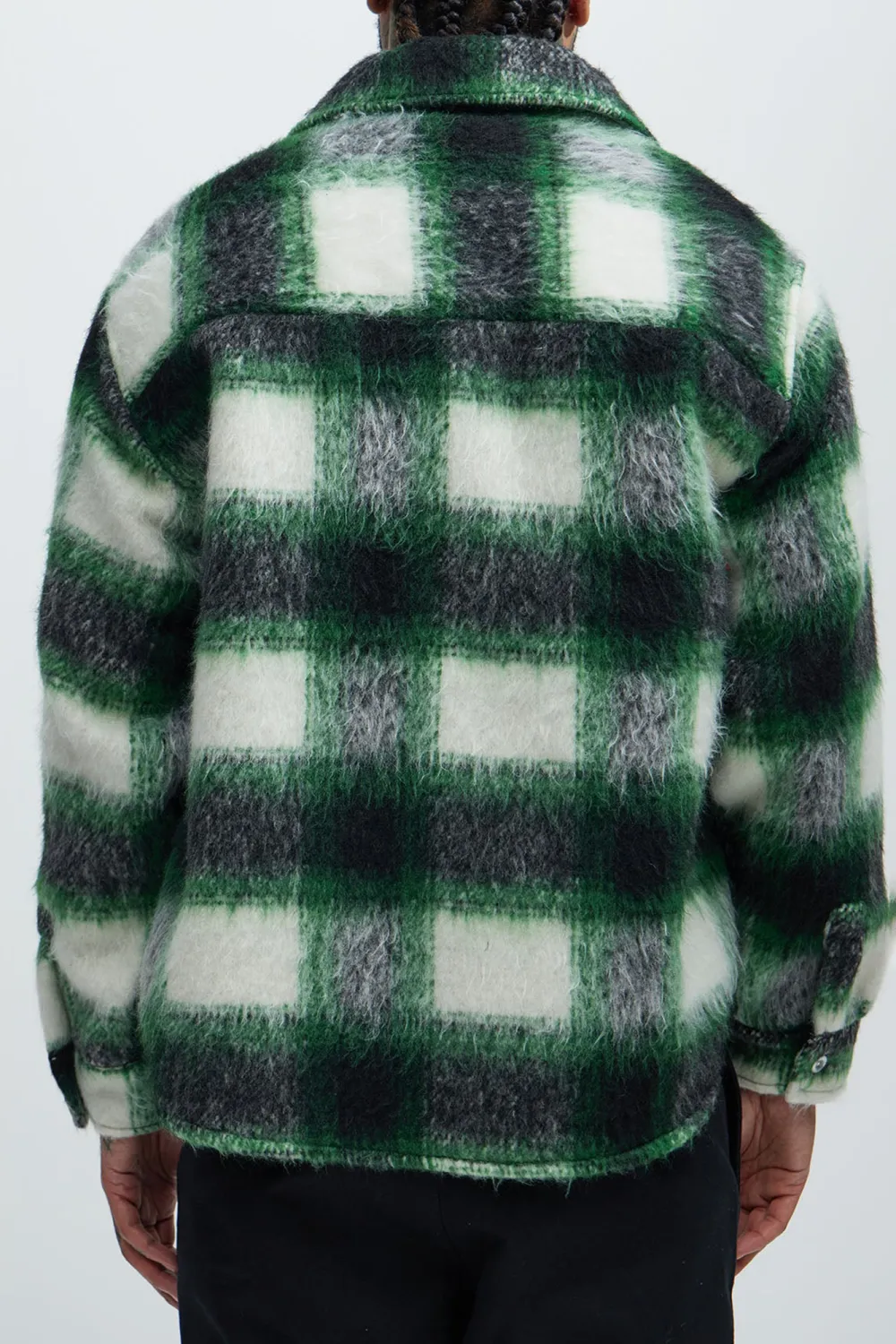 Keystone Mohair Shacket - Green