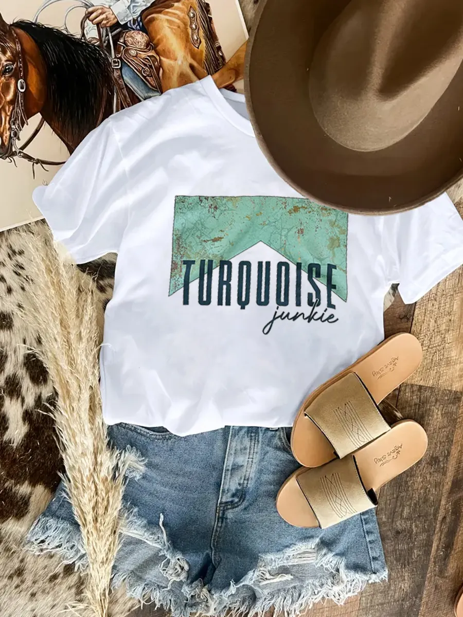 Turquoise Junkie Graphic T-shirt