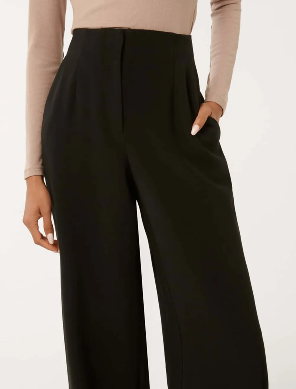 Freya Petite High-Waist Wide-Leg Pants