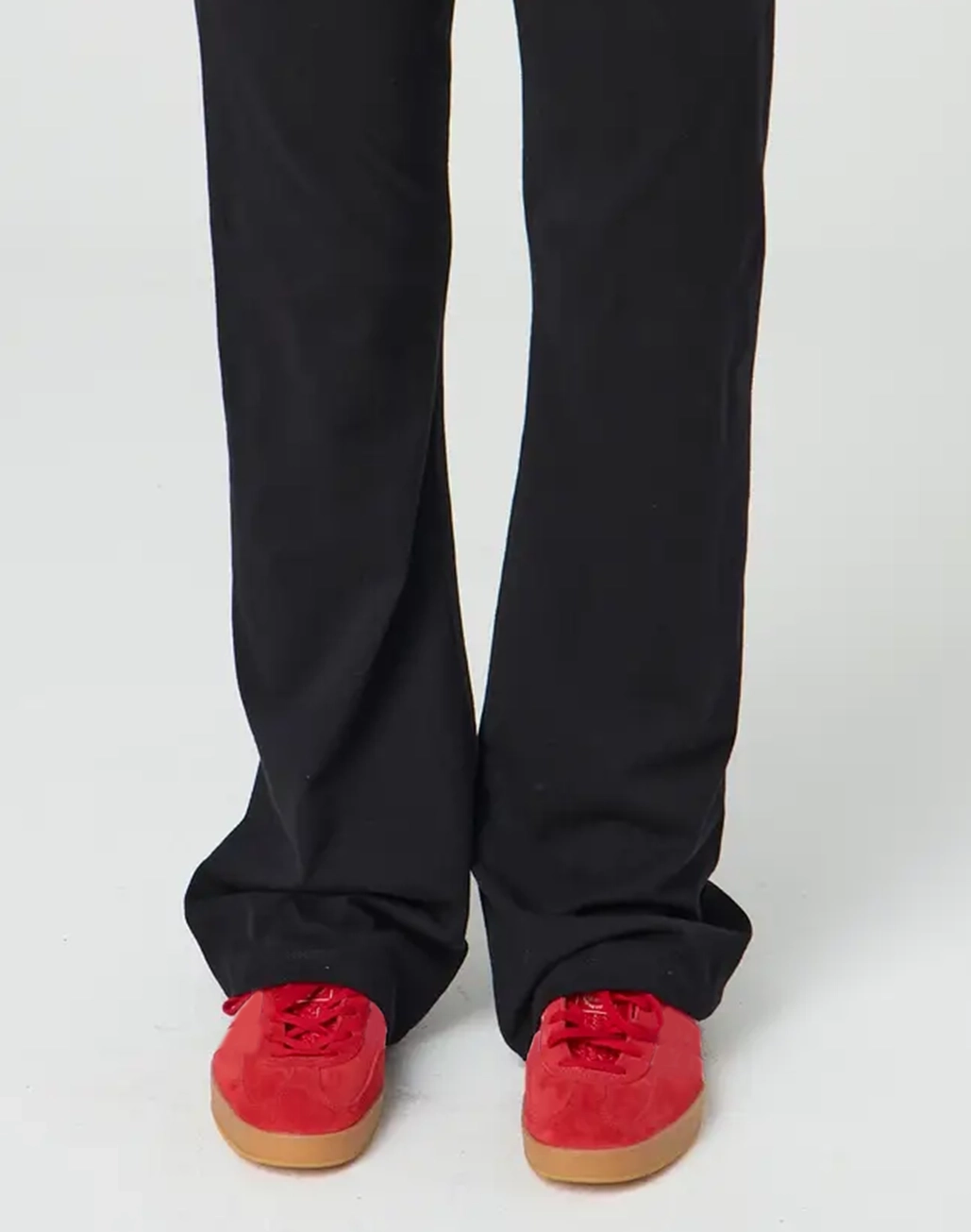 Cotton Foldover Flare Pant