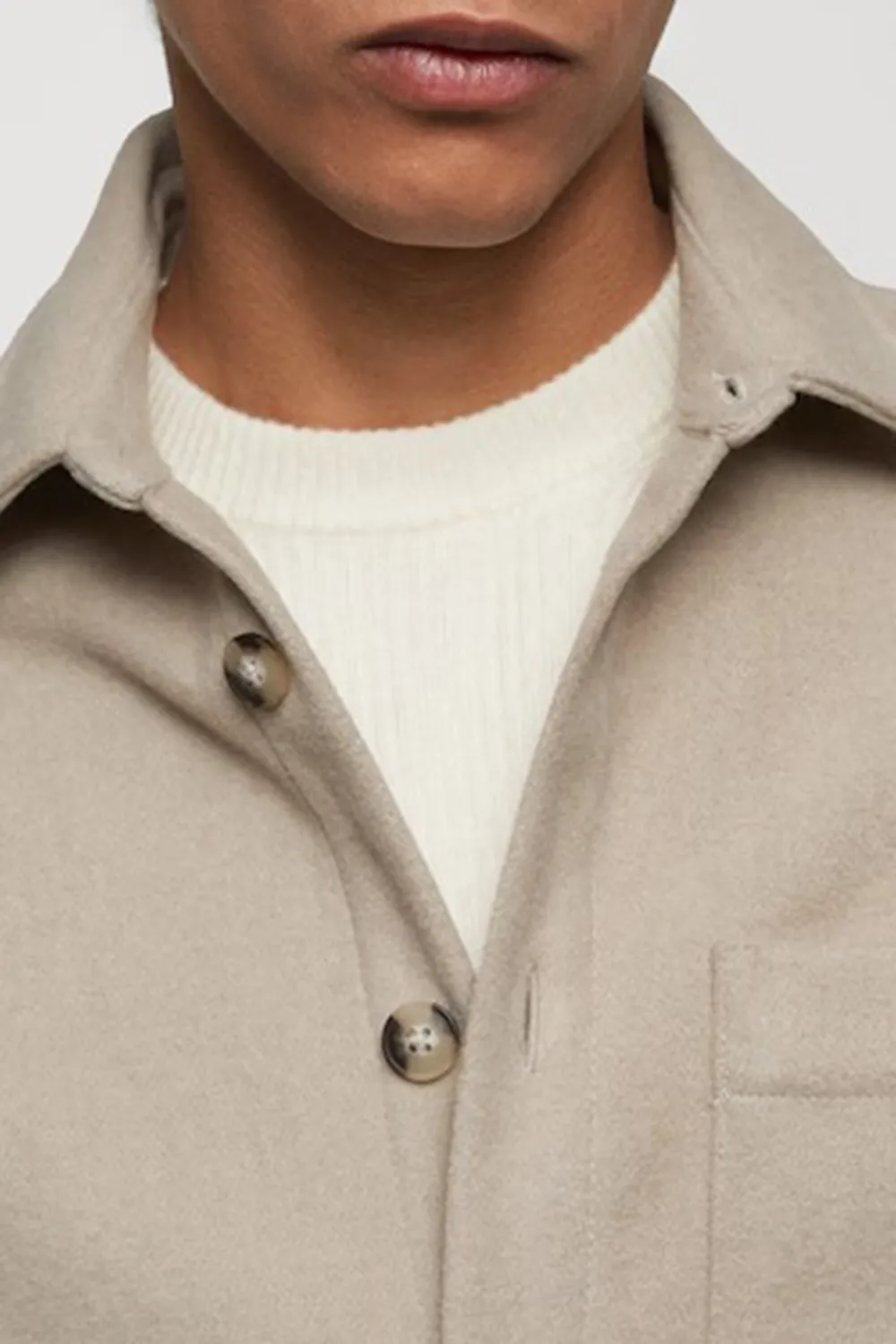 Regular-fit overshirt with pocket