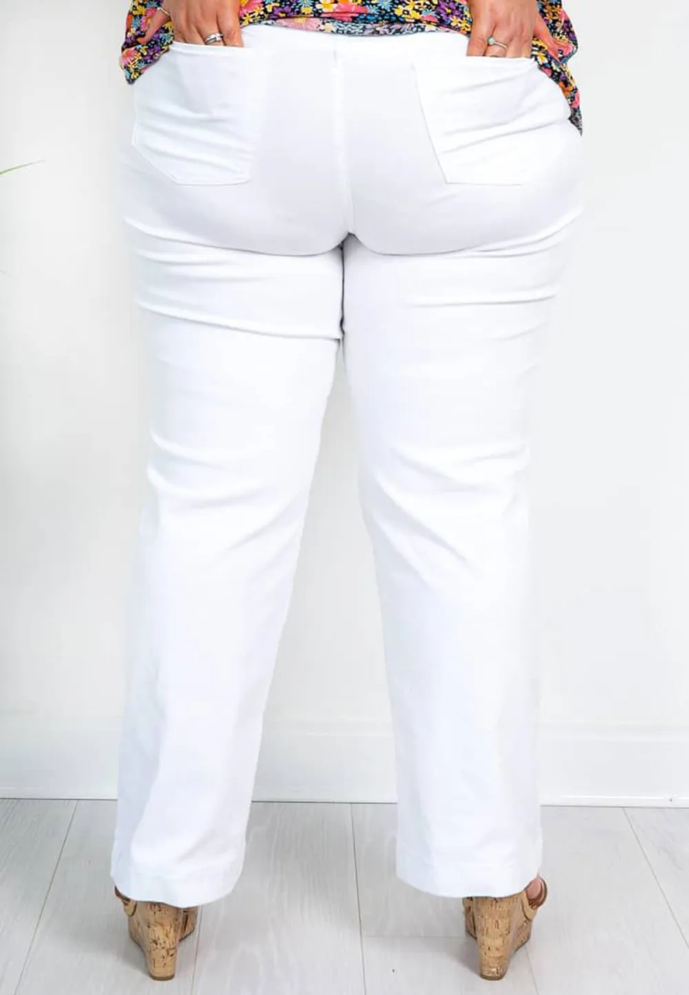 White Wide Leg Jean