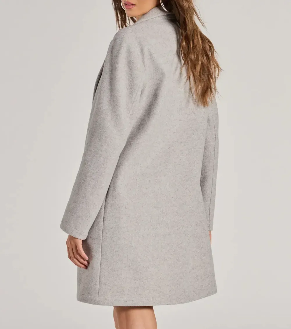 Perfect Chic Faux Wool Trench Coat