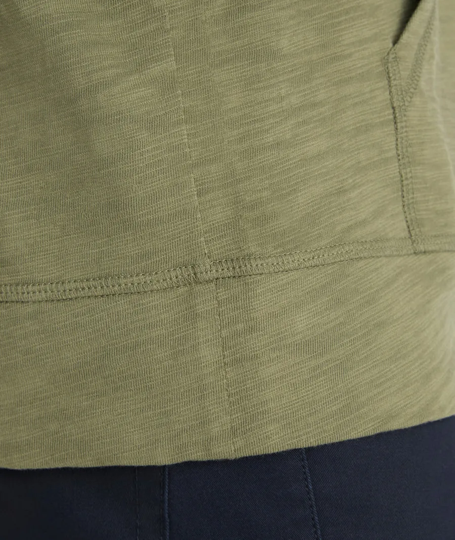 Olive Green Pullover Men's Sweatshirt