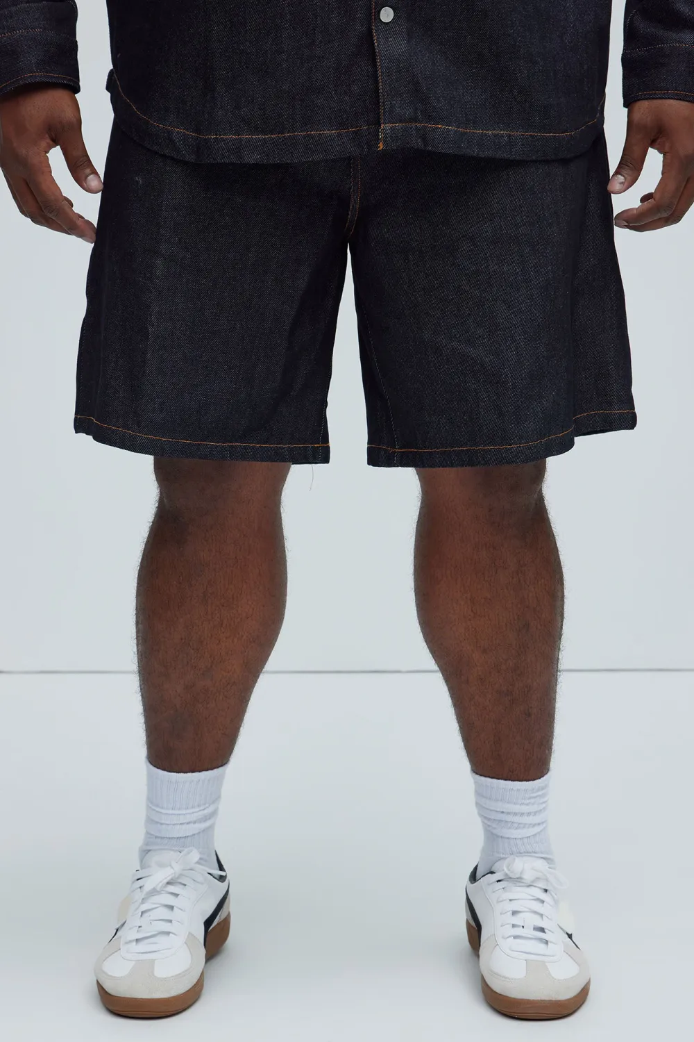 Collin Raw Denim Shorts - Indigo