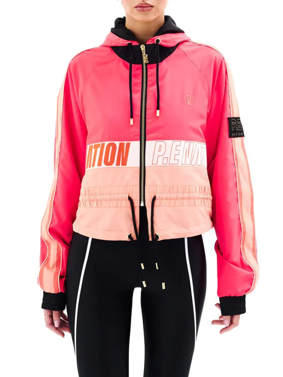 PE NATION CROPPED MAN DOWN JACKET