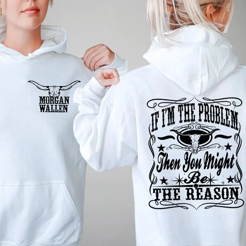 I'm Thee Problem, Country Music Merch, W@llenn2 Sides Hoodie, Country Fans Top, Whiskey Unisex Sweater Pullover Tee
