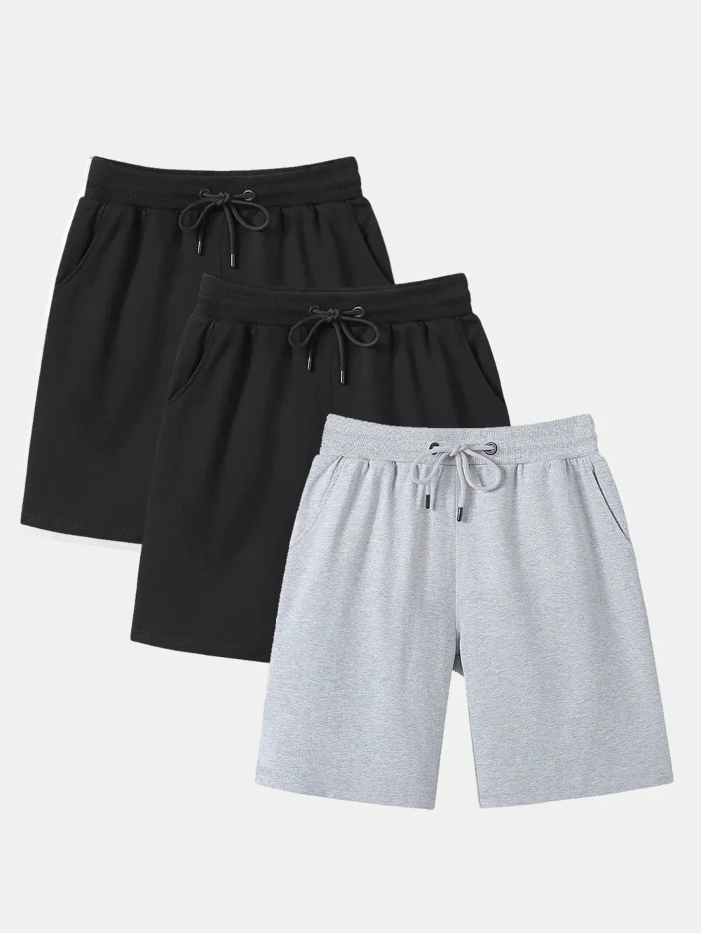 3 Pieces Mid Length Shorts