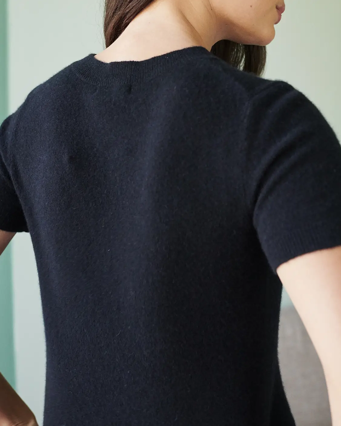 Short Sleeve Cashmere Tee