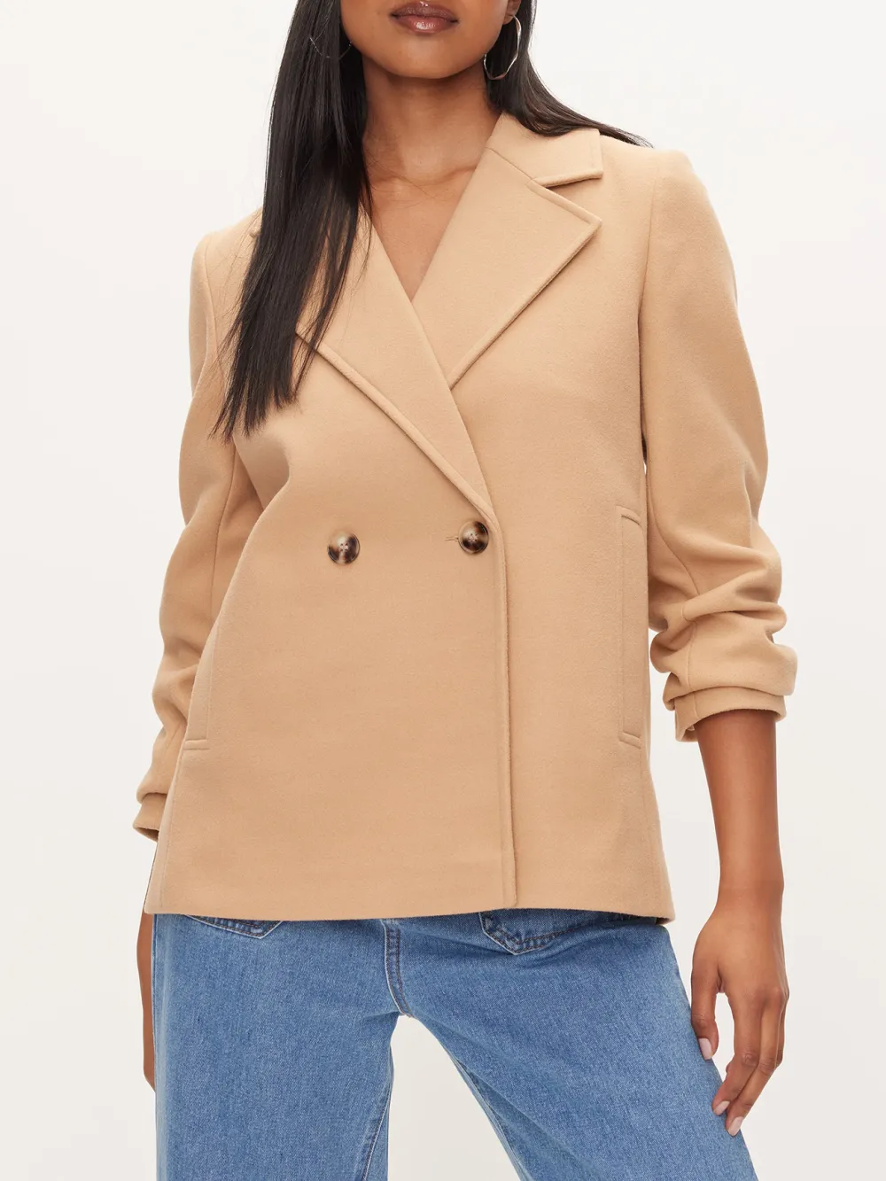 Kasey Double Breasted Short Coat