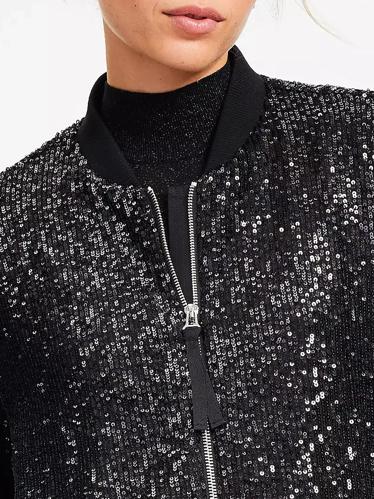 Sequin Bomber Jacket