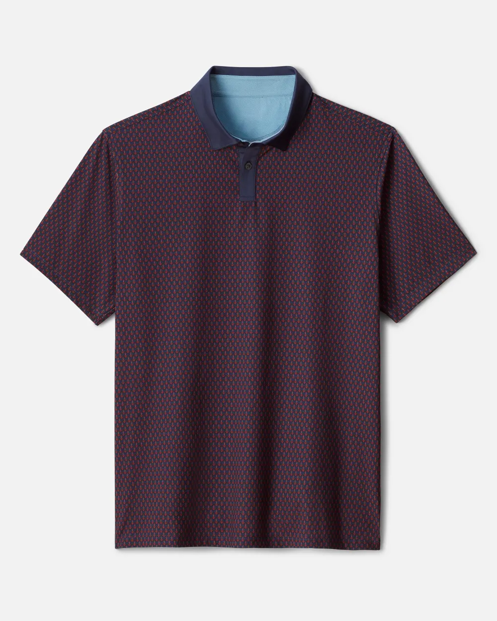 Men's Casual Print Golf Polo Shirts