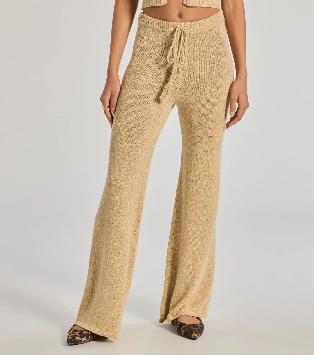 Cozy Luxe Lurex Knit Pants